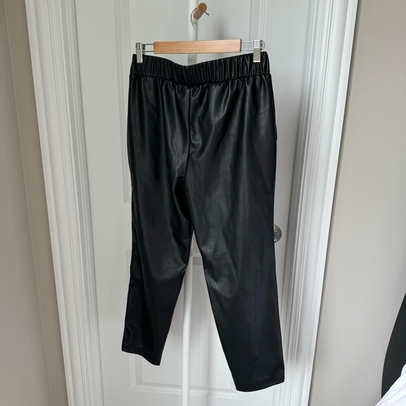 The Drop @Lisadnyc Black Vegan Leather Pull-On Jogger - Picture 5 of 8